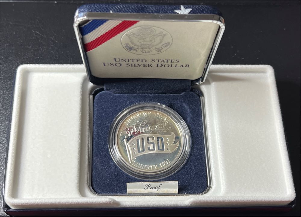 1991 USO 50th Anniversary Commemorative Coin  coin collectible - Main Image 2