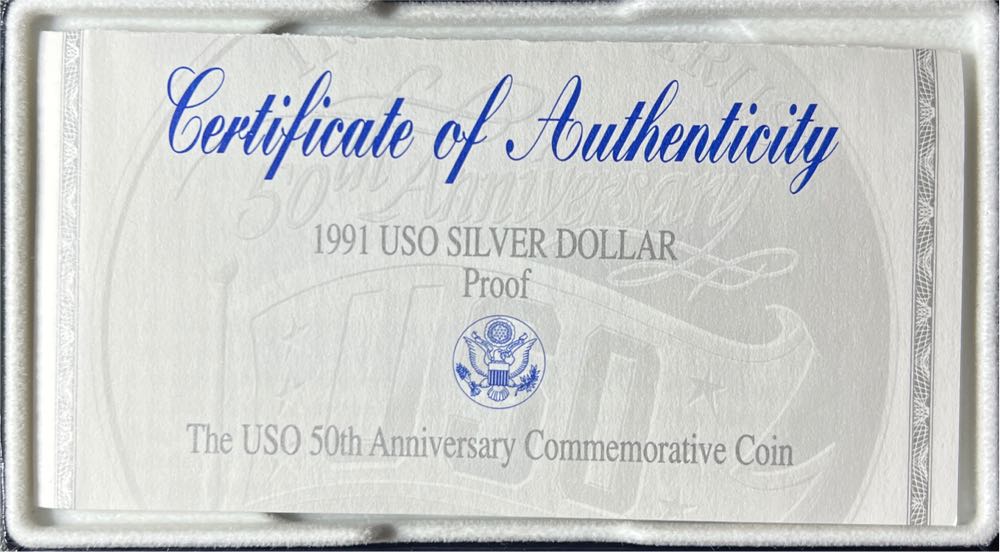 1991 USO 50th Anniversary Commemorative Coin  coin collectible - Main Image 4