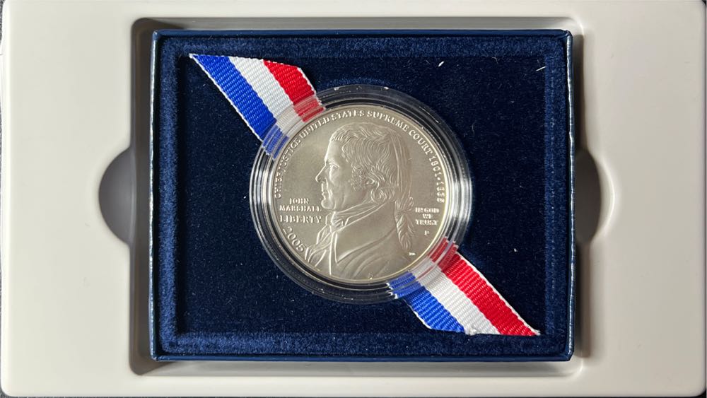 2005 Chief Justice John Marshall Commemorative Dollar  coin collectible - Main Image 2