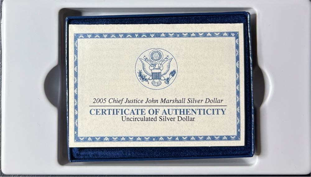 2005 Chief Justice John Marshall Commemorative Dollar  coin collectible - Main Image 4