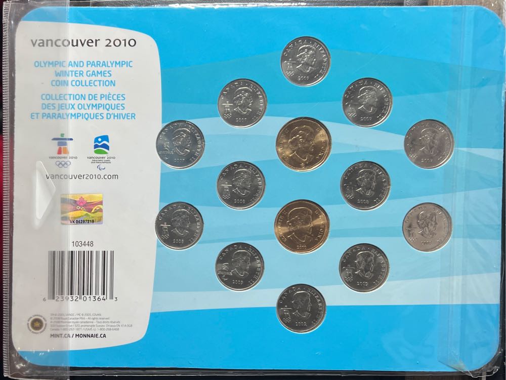 2010 VANCOUVER OLYMPIC AND PARALYMPIC WINTER GAMES 14 COIN COLLECTION SET R.C.M.  coin collectible - Main Image 2