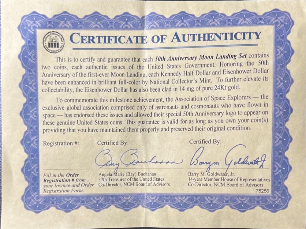 50th Anniversary Moon Landing Set  coin collectible - Main Image 2