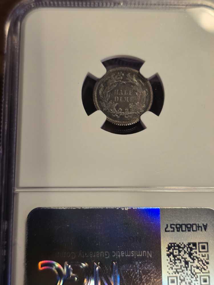 1861 Liberty Seated Half Dime PF64 NGC  coin collectible - Main Image 2