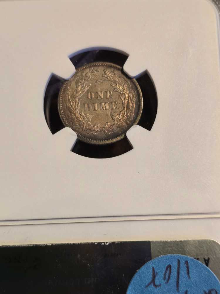 1885 Liberty Seated Dime PF65 NGC  coin collectible - Main Image 2