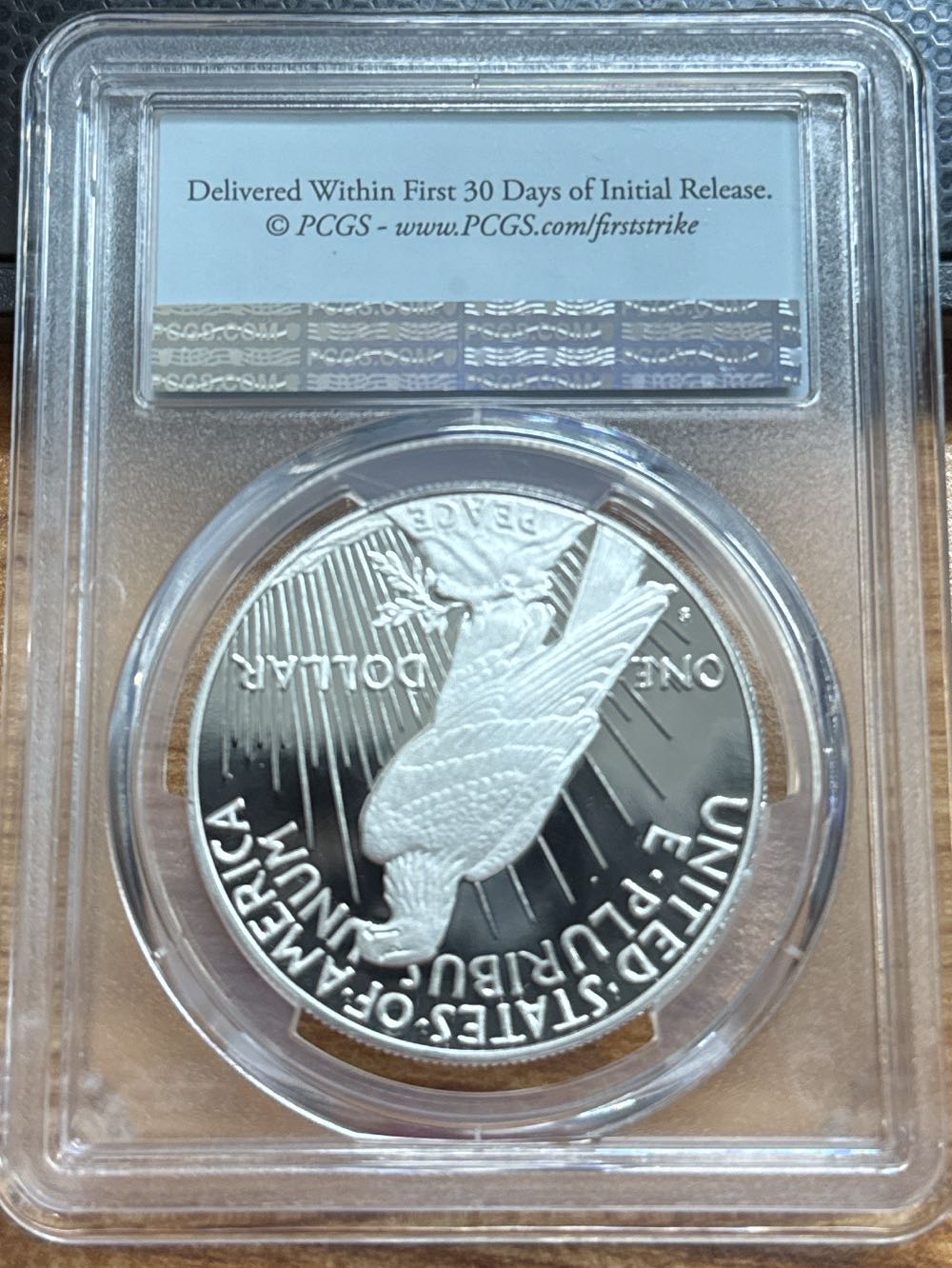 2023 Peace Silver Dollar PR70DCAM  coin collectible - Main Image 2