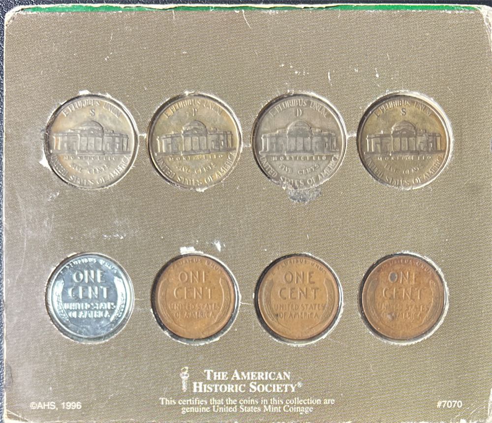 1996 World War II Obsolete Coin Collection  coin collectible - Main Image 3