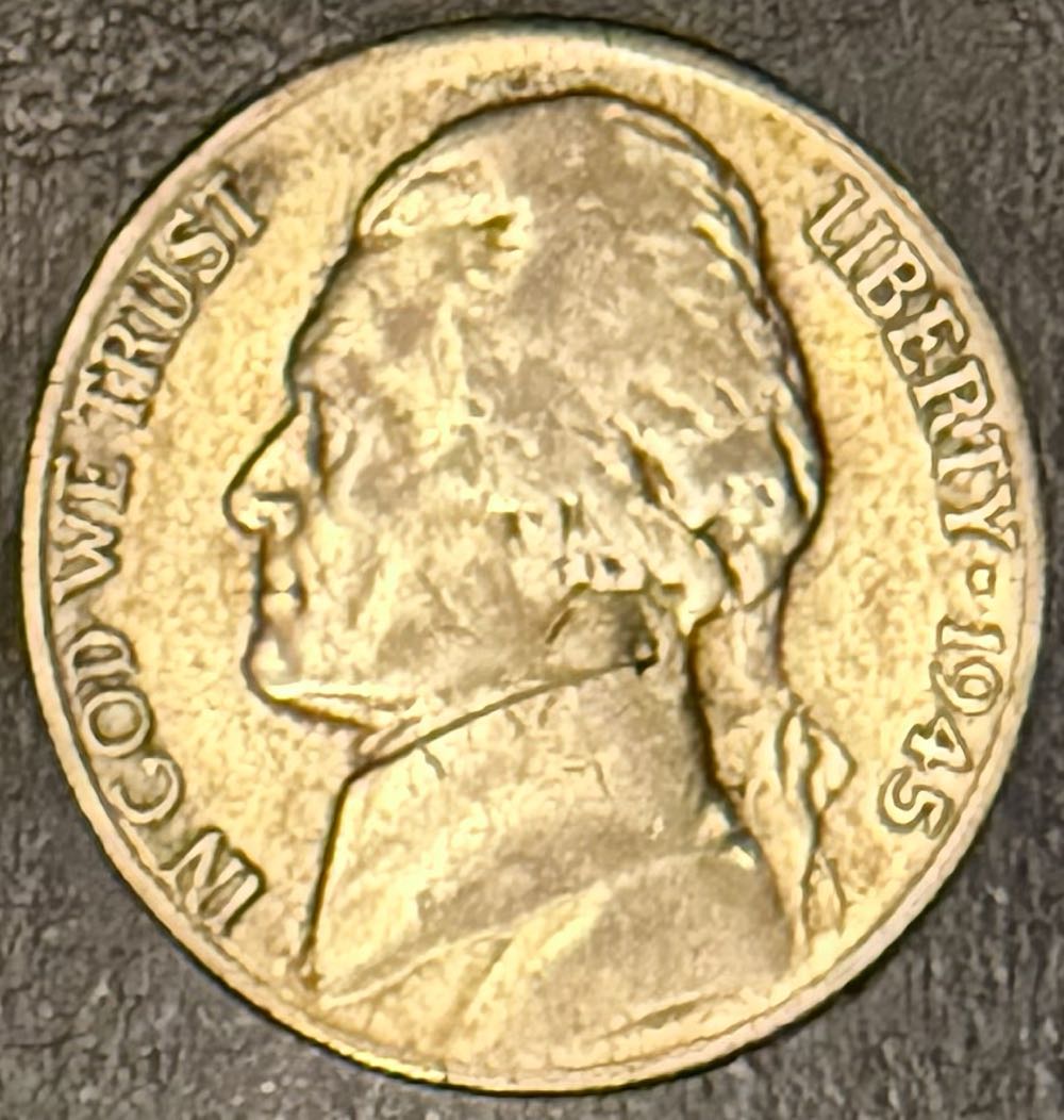 1945-S Jefferson Nickel ‘Silver’  coin collectible - Main Image 2