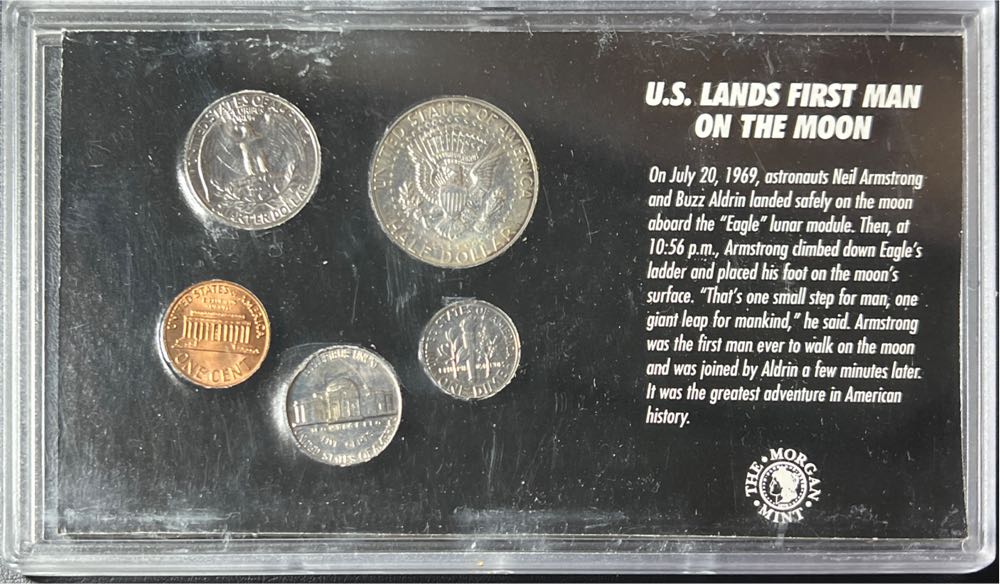1969 US Lands First Man on the Moon  coin collectible - Main Image 2