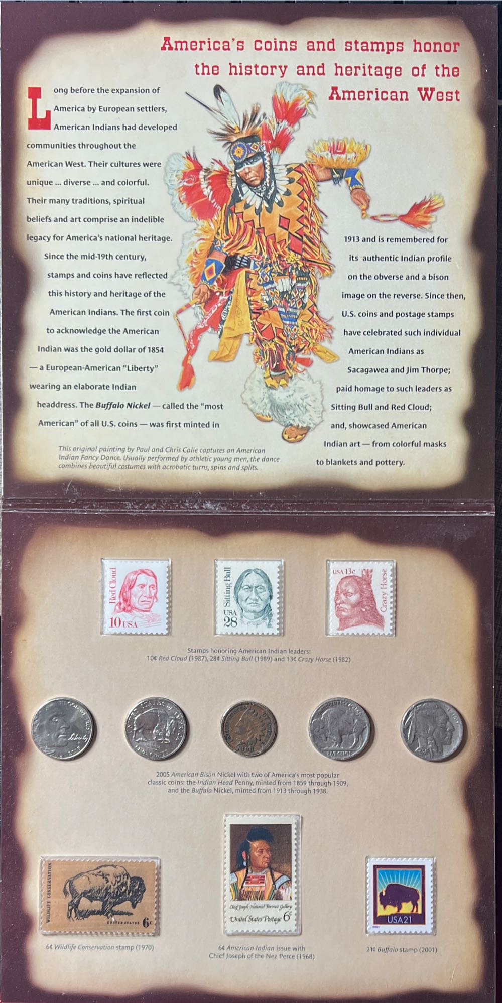 2005 The American West Stamp and Coin Set  coin collectible - Main Image 2