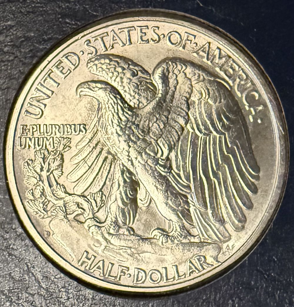 1947-D Walking Liberty Half  coin collectible - Main Image 2
