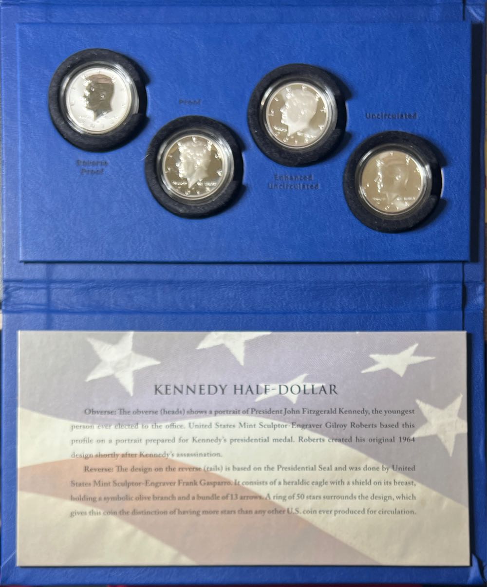 50th Anniversary Kennedy Half Dollar Silver Collection  coin collectible - Main Image 2
