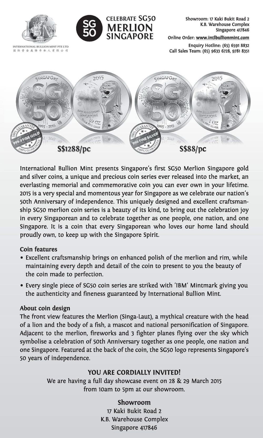 IBM SG50 | 2015 Merlion  coin collectible - Main Image 3