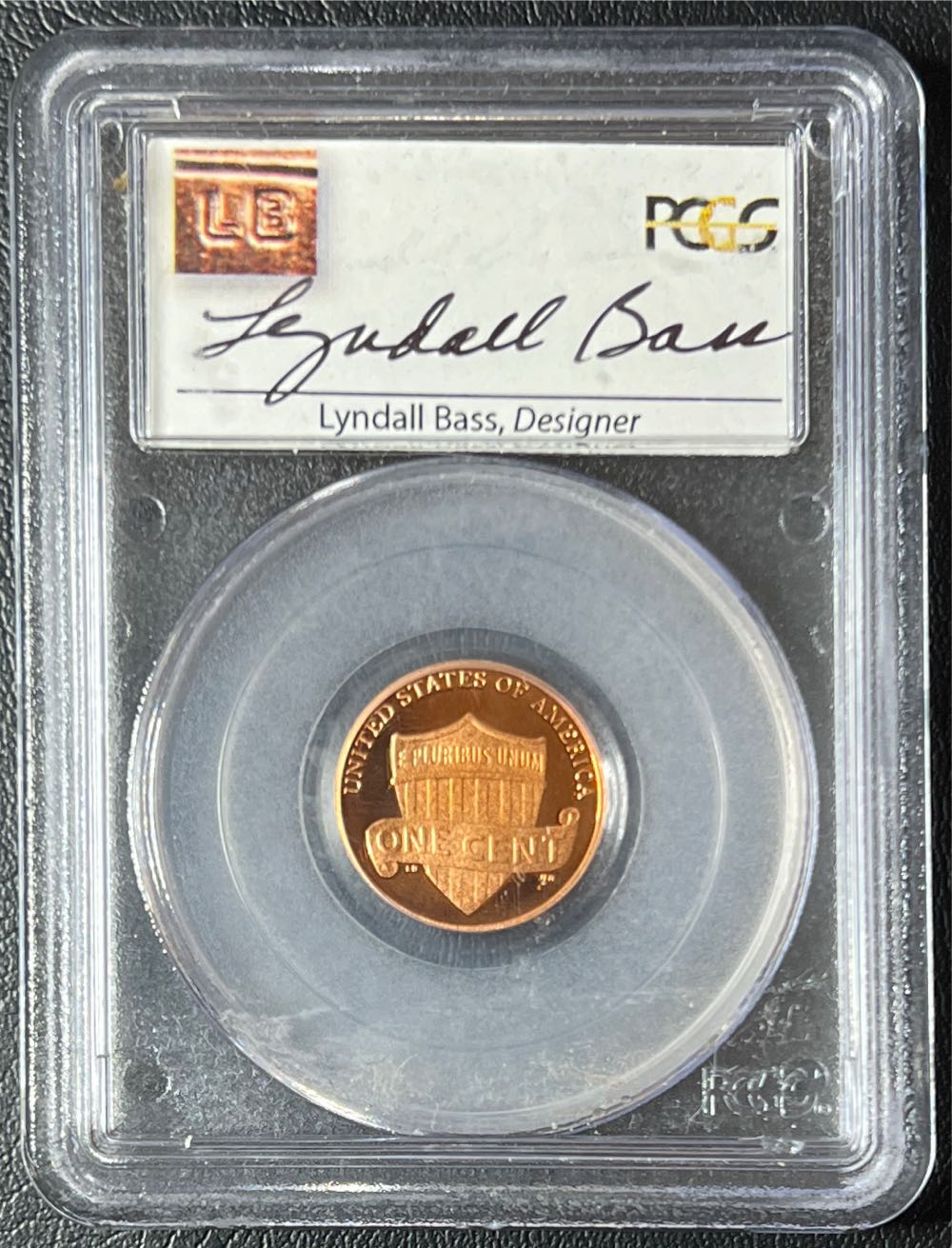 2010-S Proof Lincoln Shield Cent - PCGS PR69DCAM Signed by Lyndall Bass  coin collectible - Main Image 2