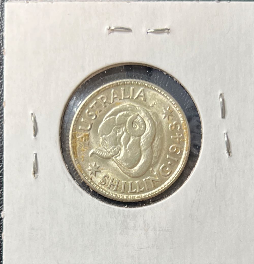 1943 Australia Shilling  coin collectible - Main Image 2