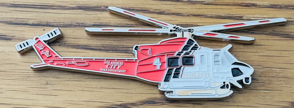 LAFD Air Ops  coin collectible - Main Image 2