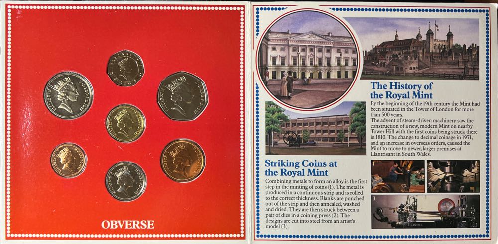 1985 Royal Mint UK BU/BUNC Uncirculated Annual Year Coin Collection Set Ref BD  coin collectible - Main Image 4