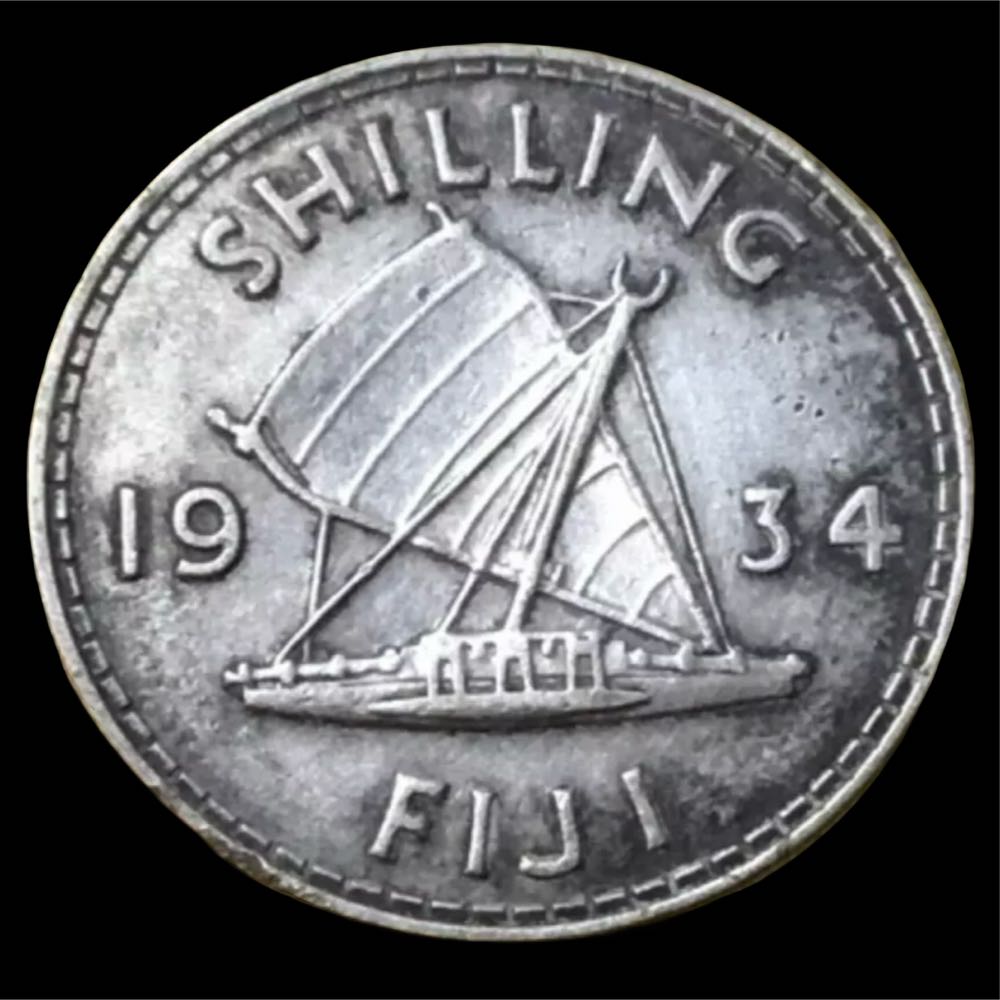 1934 Fiji Shilling  coin collectible - Main Image 3
