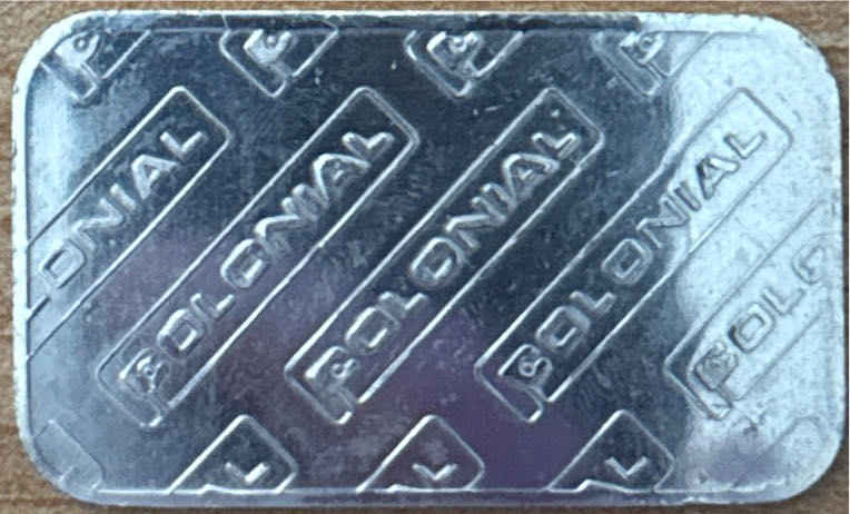 Colonial Silver Bar   coin collectible - Main Image 2