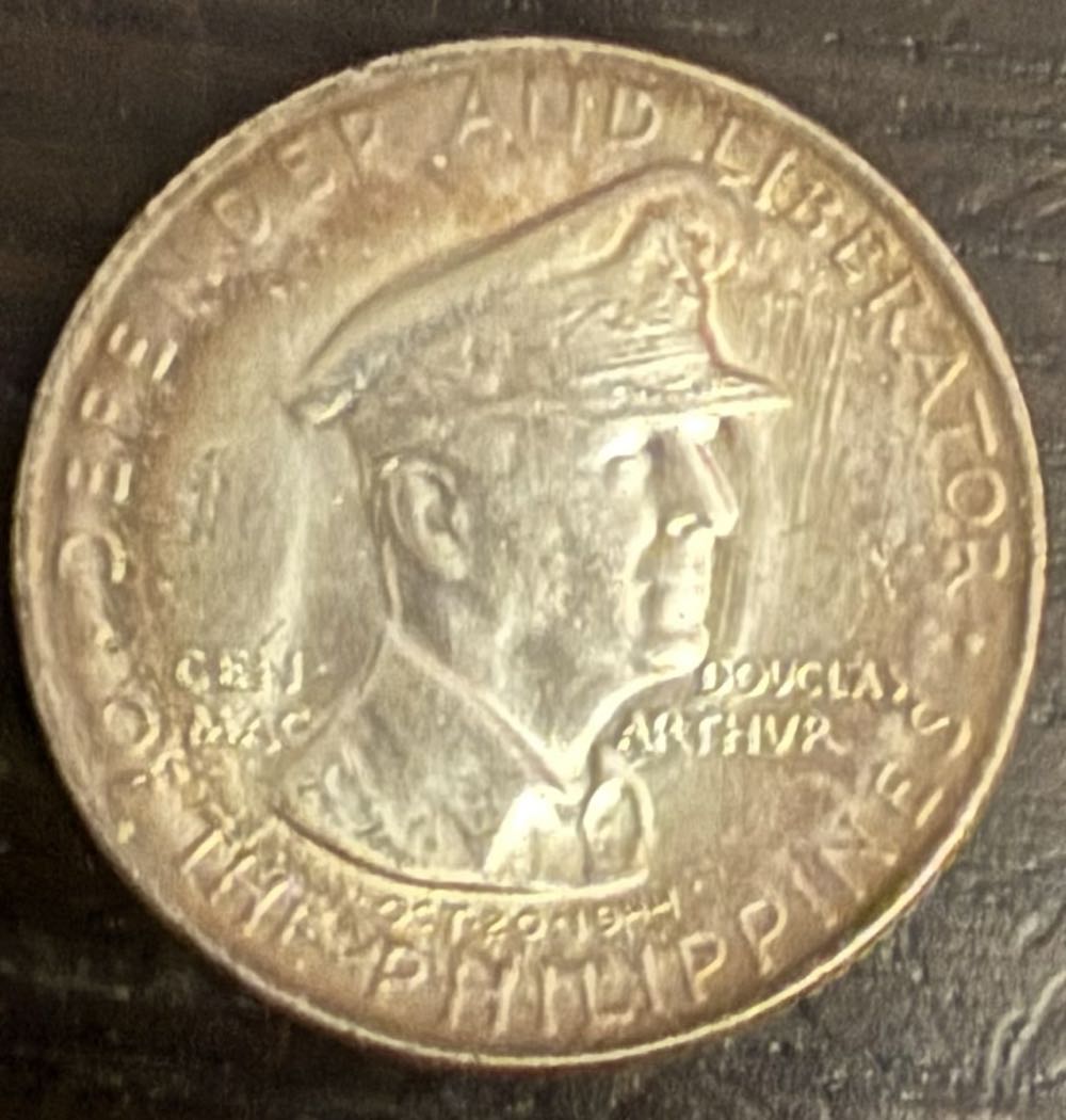 1947-S Gen. Douglas MacArthur Commemorative Fifty Centavos  coin collectible - Main Image 2