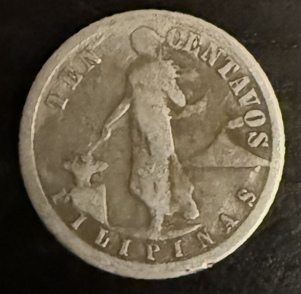 1919-S United States and Filipinas Ten Centavos  coin collectible - Main Image 2