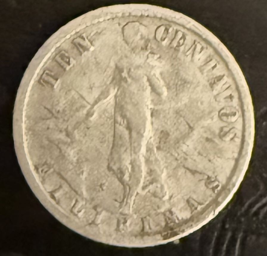 1918-S United States and Filipinas Ten Centavos  coin collectible - Main Image 2