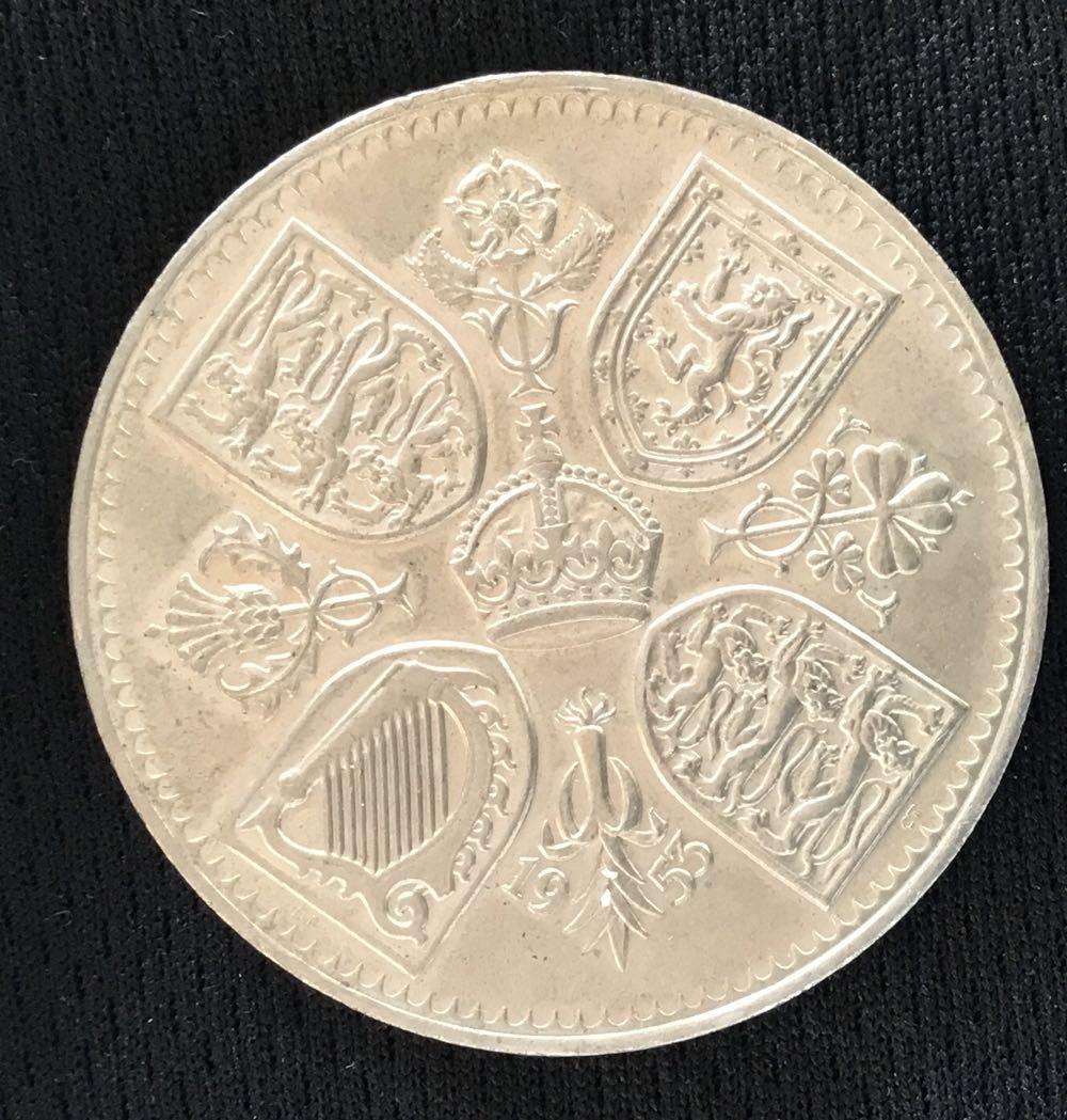 1953 Five Shillings  coin collectible - Main Image 2