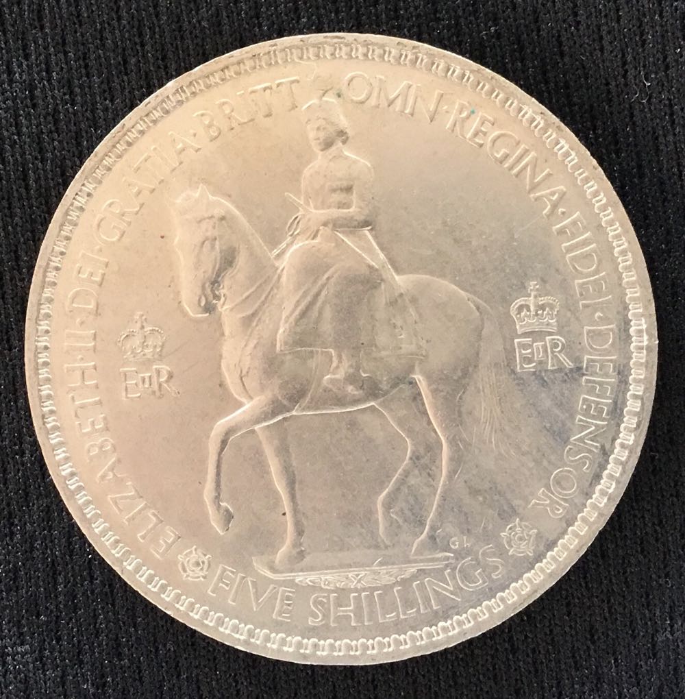 1953 Five Shillings  coin collectible - Main Image 3