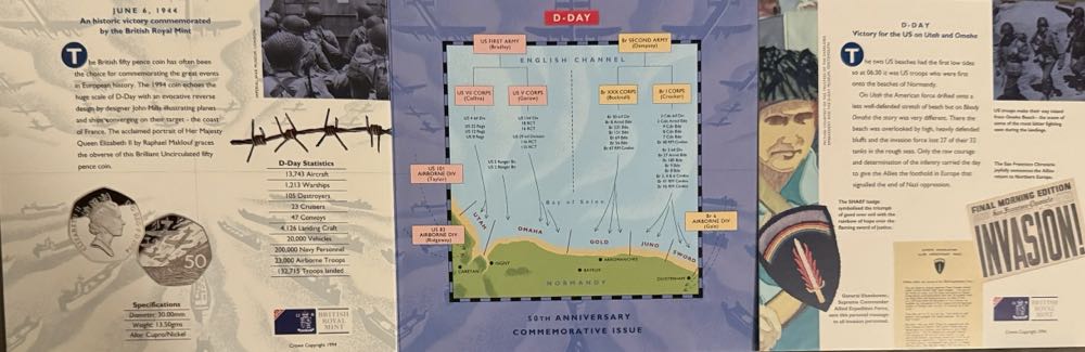 1994 D-Day 50th Anniversary Commemorative - £0.50  coin collectible - Main Image 4