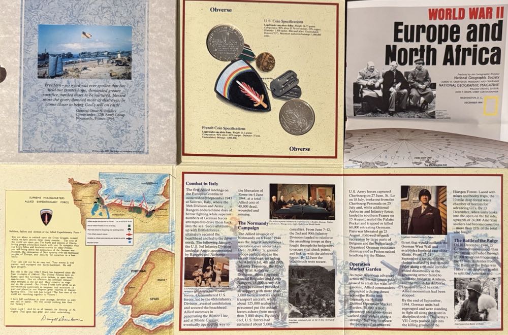 D-Day 50th Anniversary Commemorative Coin Set  coin collectible - Main Image 4