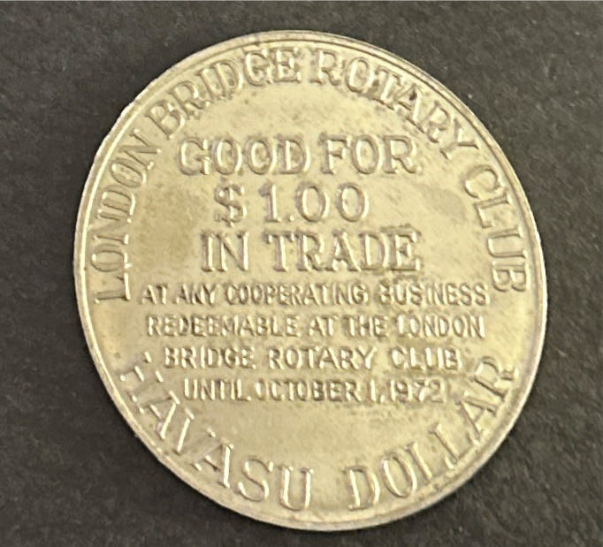 London Bridge Lake Havasu City Arizona  coin collectible - Main Image 2