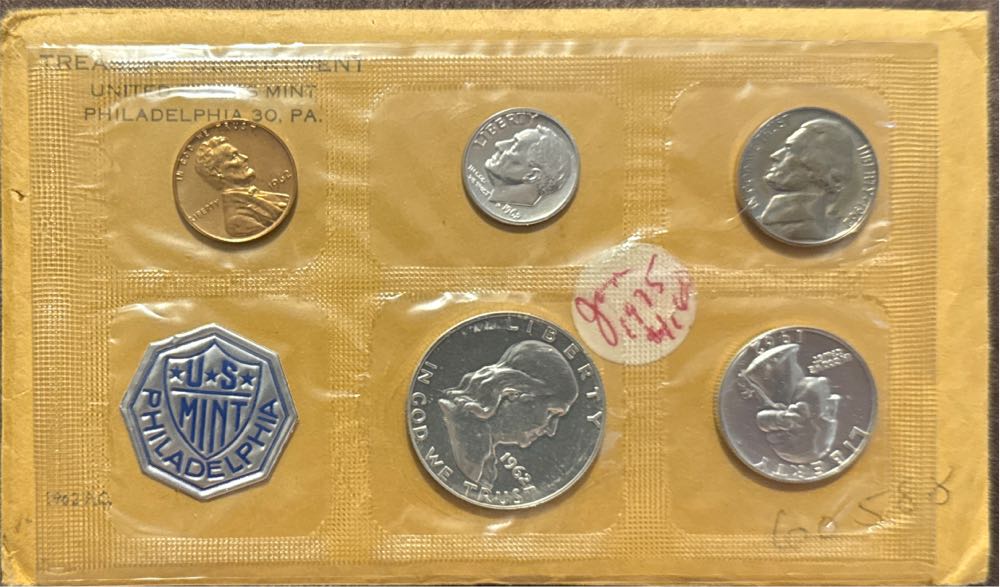 1962 United States Mint Proof Set  coin collectible - Main Image 2