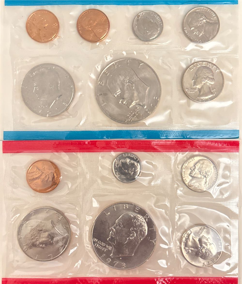 1973 United States Mint Uncirculated Set  coin collectible - Main Image 2