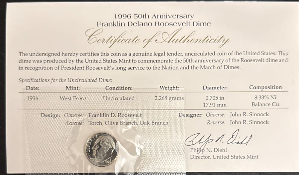 1996 United States Mint Uncirculated Set  coin collectible - Main Image 4