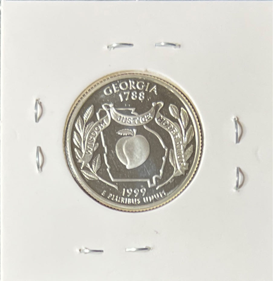 1999 S Georgia Quarter  coin collectible - Main Image 2