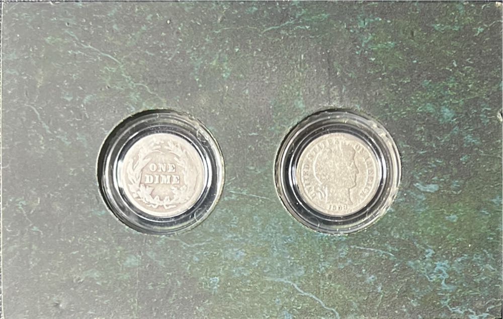 1908/1916 Barber Dime Set  coin collectible - Main Image 2