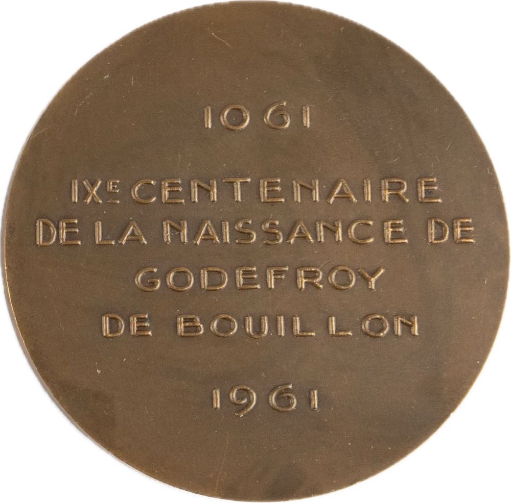 Godefroy de Bouillon Centenary Medal  coin collectible - Main Image 2