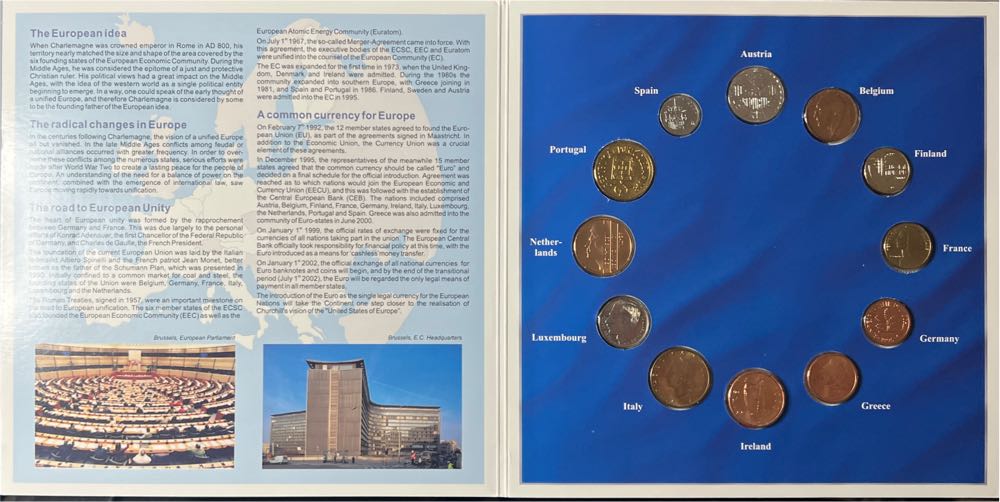 Euro-Zone Countries Collection of the Last National Coins  coin collectible - Main Image 2