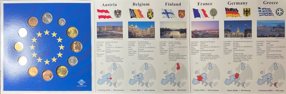 Euro-Zone Countries Collection of the Last National Coins  coin collectible - Main Image 3