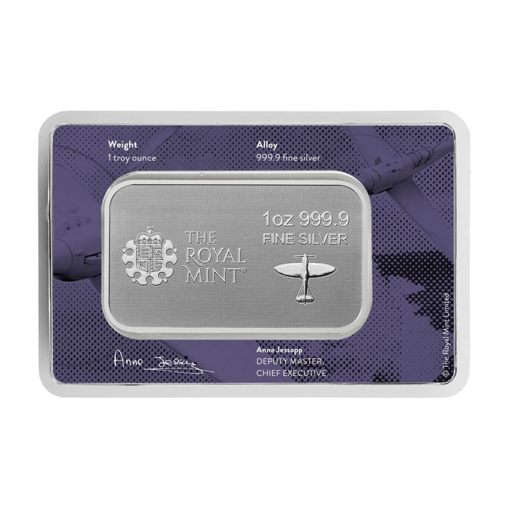 WWII Battle of Britain 1oz Silver Bullion Minted Bar  coin collectible - Main Image 2