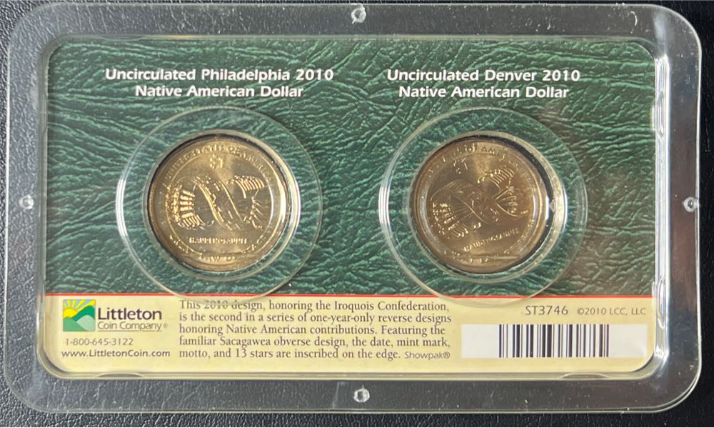 2010 Complete Native American Dollar Set  coin collectible - Main Image 2