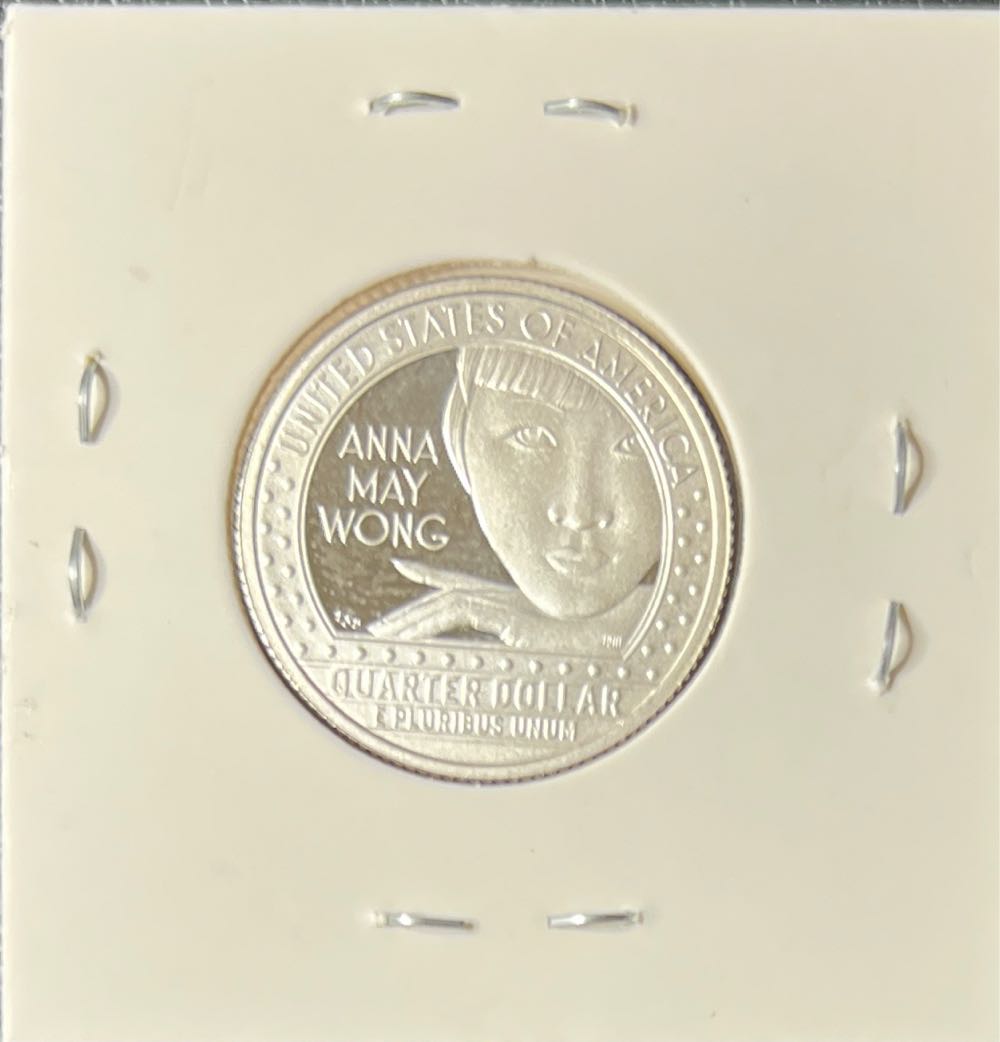 2022 S Anna May Wong Quarter  coin collectible - Main Image 2