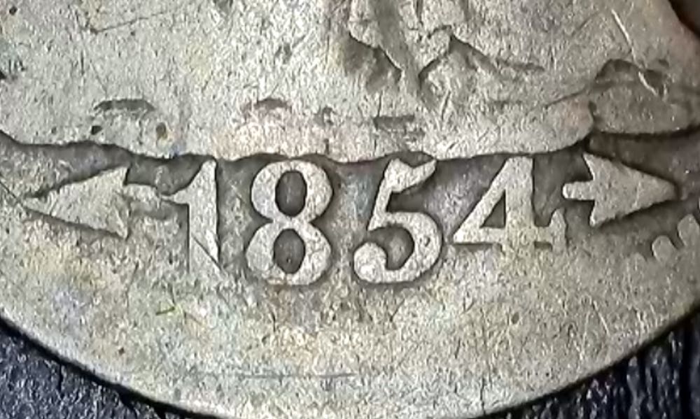 1854-O Seated Liberty Half Dime  coin collectible - Main Image 3