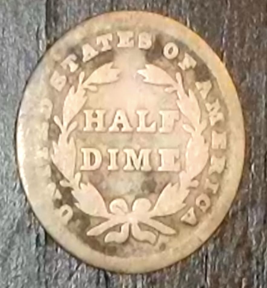 1837 Seated Liberty Half Dime  coin collectible - Main Image 2