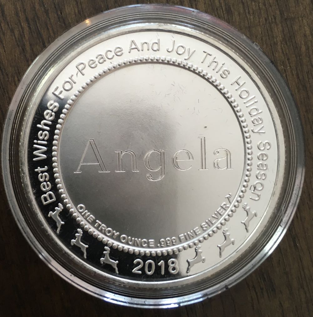 (AC) Christmas Coins -2018 Seasons Greeting  coin collectible - Main Image 2