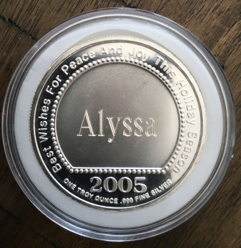 Alyssa Christmas Coins -2005 Babys 1st Christmas  coin collectible - Main Image 2