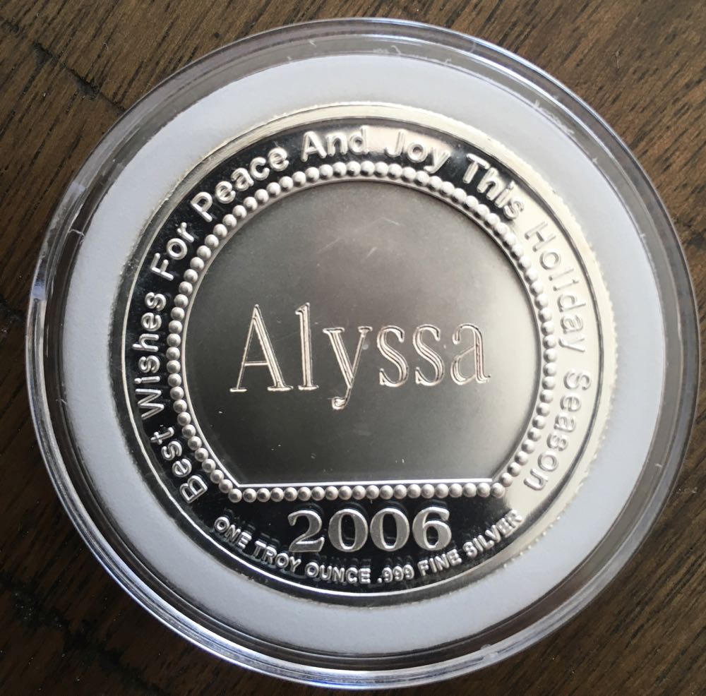 Alyssa Christmas Coins -2006 Peace And Love  coin collectible - Main Image 2