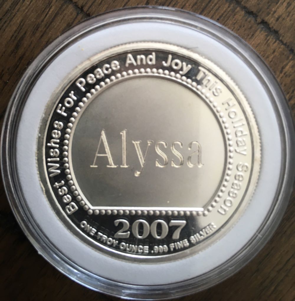 Alyssa Christmas Coins -2007 Merry Christmas  coin collectible - Main Image 2