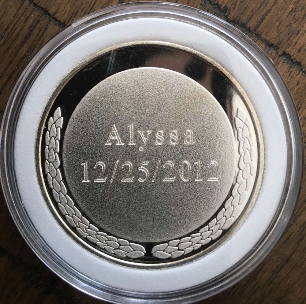 Alyssa Christmas Coins -2012 Seasons Greetings  coin collectible - Main Image 2