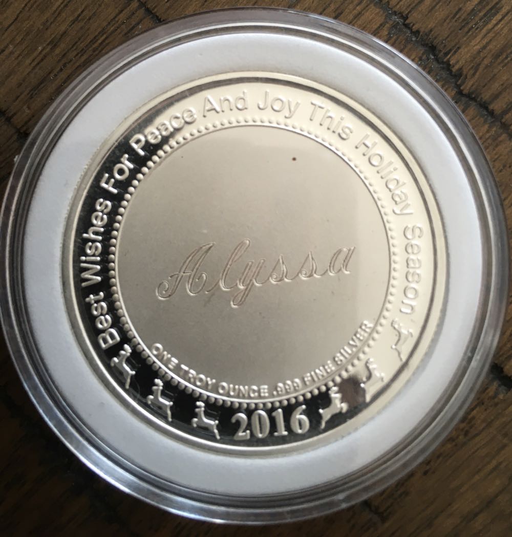 Alyssa Christmas Coins -2016 Merry Christmas  coin collectible - Main Image 2