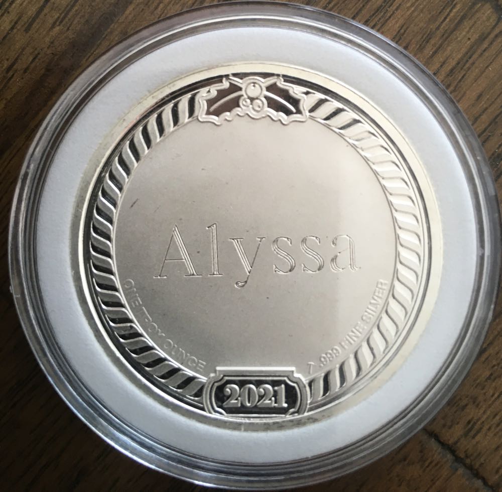 Alyssa Christmas Coins -2021 Merry Christmas  coin collectible - Main Image 2